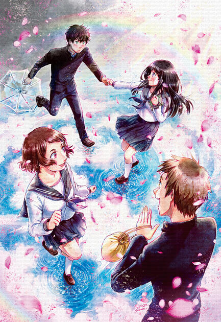 Zine: Close to the Heart Kyoani Charity Zine. Hyouka fan art, which is one of my absolute favourite anime series. 2020