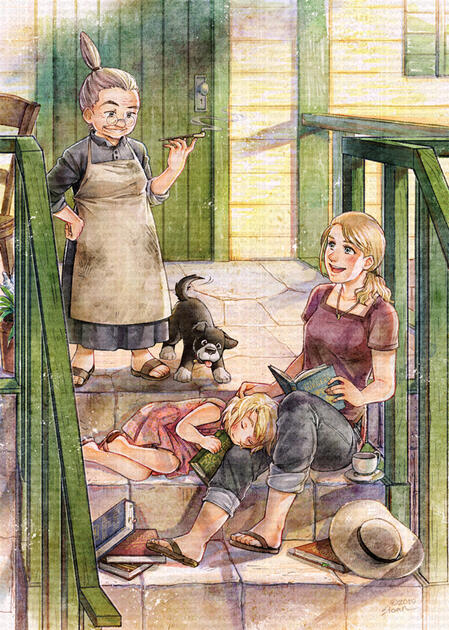 Zine: Fullmetal Heart charity zine (Fullmetal Alchemist fan art, based around the strong women in the series) 2019.